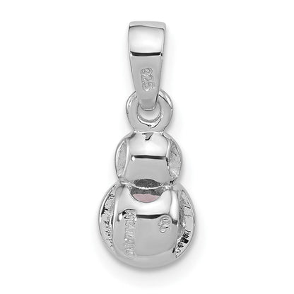 Sterlingsilber Rhodiniert Poliert Amethyst Anhänger