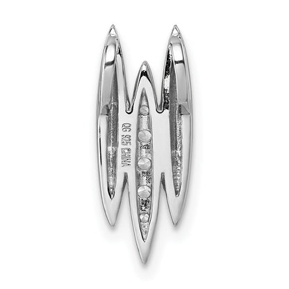 Sterlingsilber Rhodiniert Zirkonia Kette Anhänger