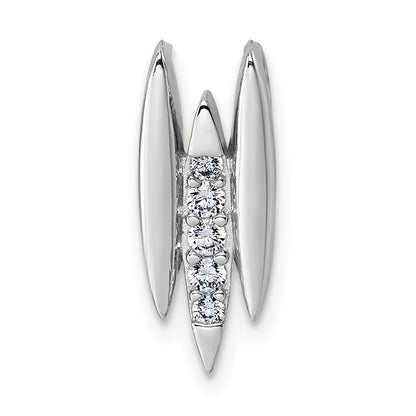 Sterlingsilber Rhodiniert Zirkonia Kette Anhänger