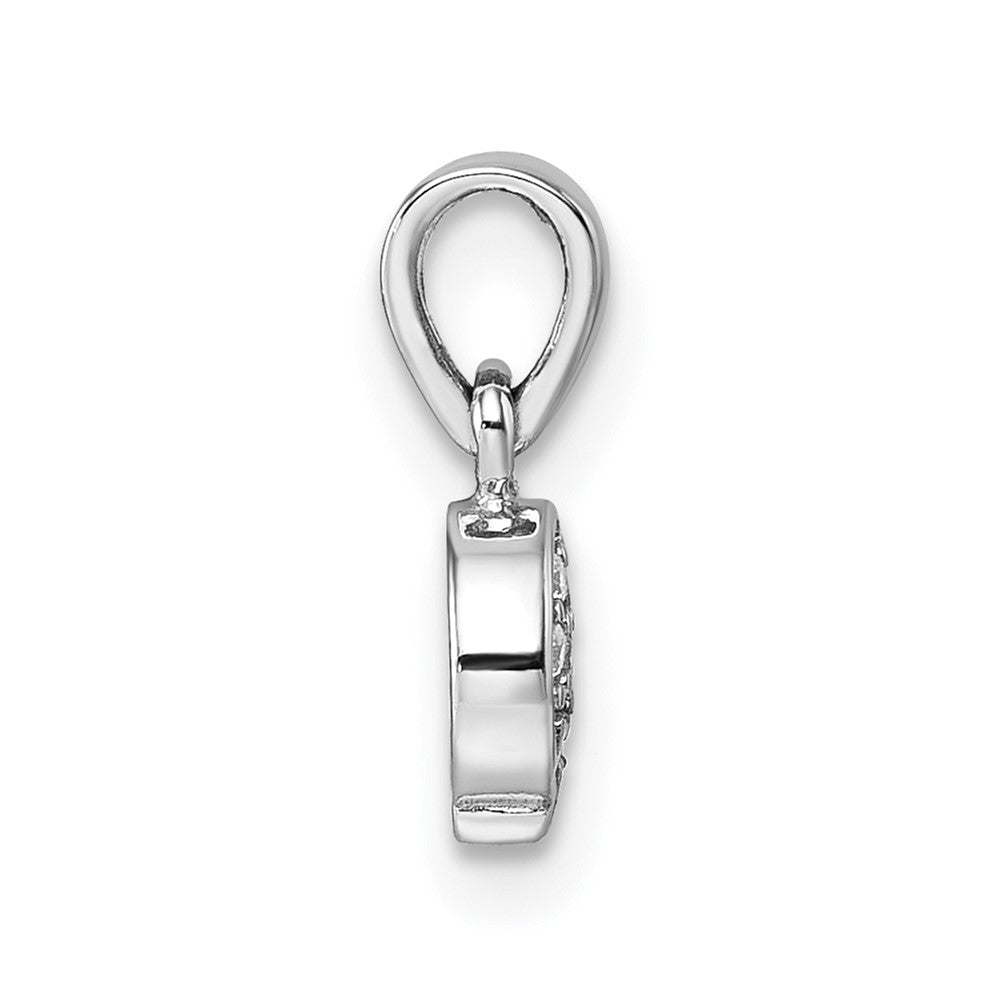 Sterlingsilber Rhodiniert Kinder Emaille Zirkonia Eis Cream Anhänger