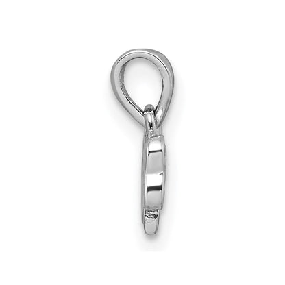 Sterlingsilber Rhodiniert Kinder Zirkonia Emaille Schleife Anhänger