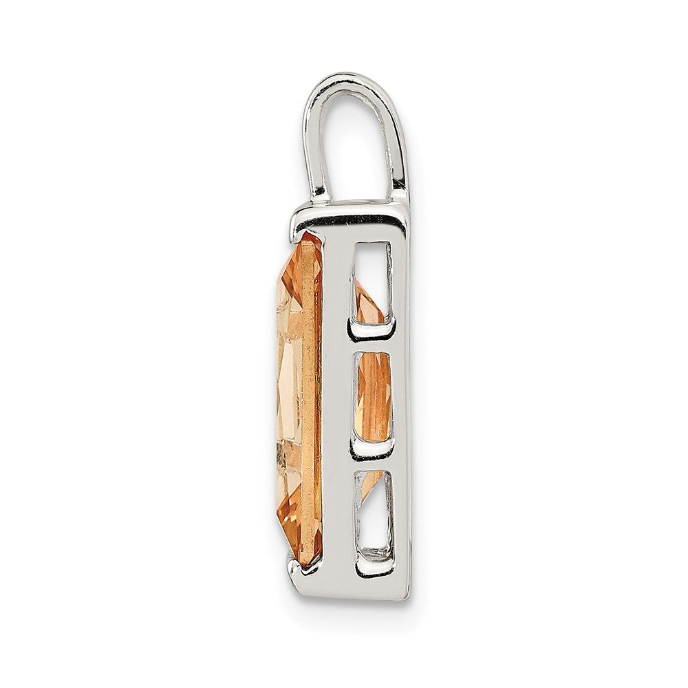 Sterlingsilber Champagne Zirkonia Anhänger