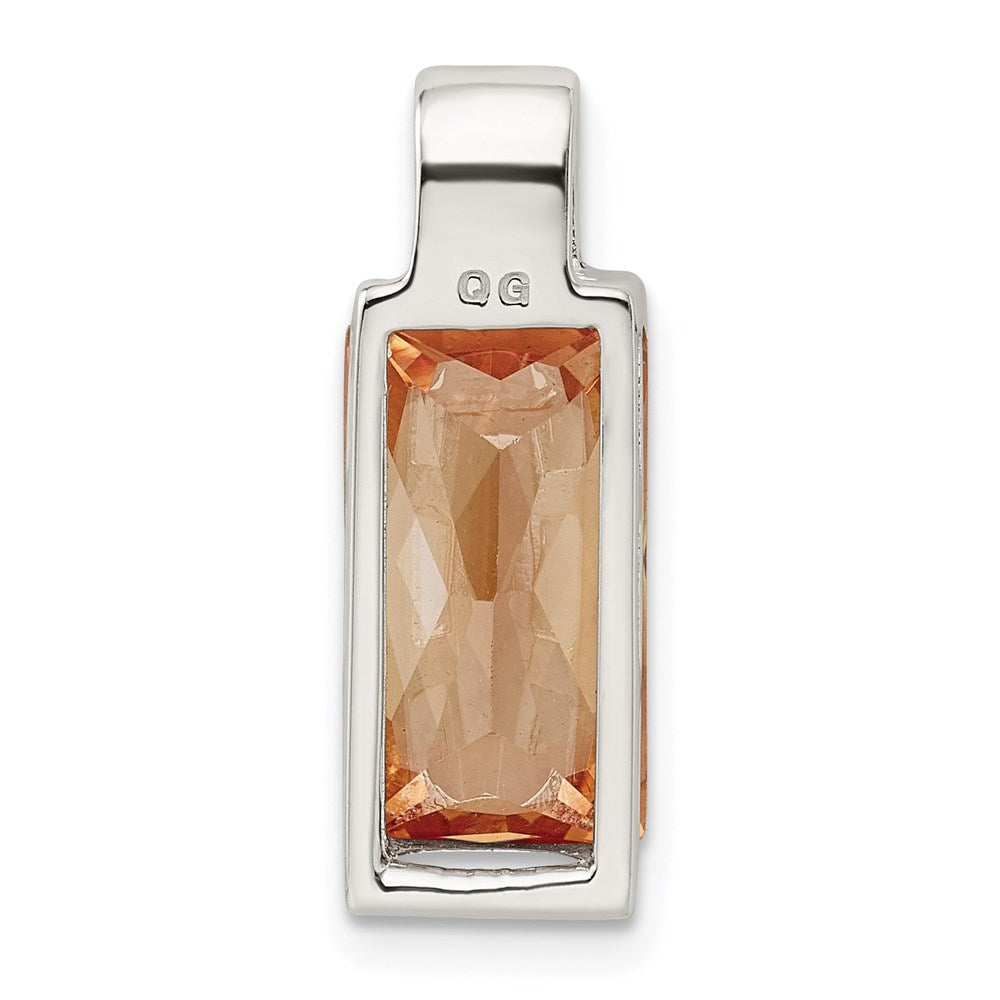 Sterlingsilber Champagne Zirkonia Anhänger