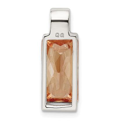 Sterlingsilber Champagne Zirkonia Anhänger