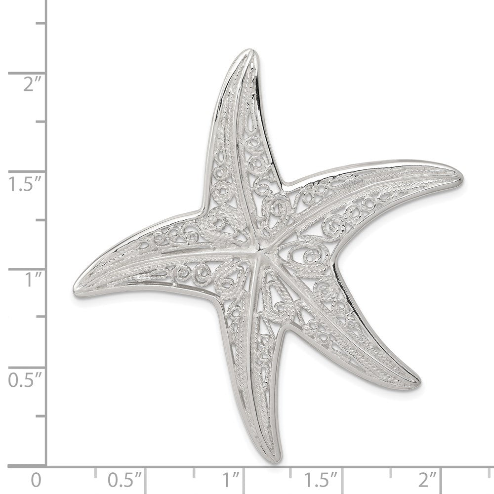 Sterlingsilber Fantasie Seestern Anhänger