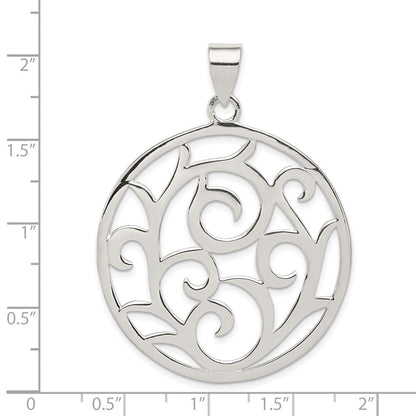 Sterlingsilber Fantasie Rund Anhänger