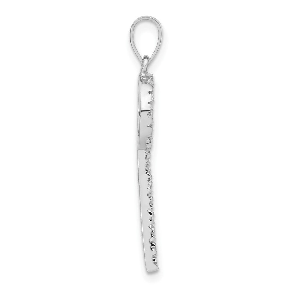 Sterlingsilber Zirkonia Key Anhänger