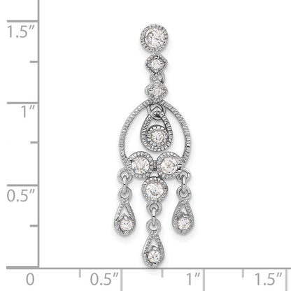 Sterlingsilber Zirkonia Chandelier Anhänger