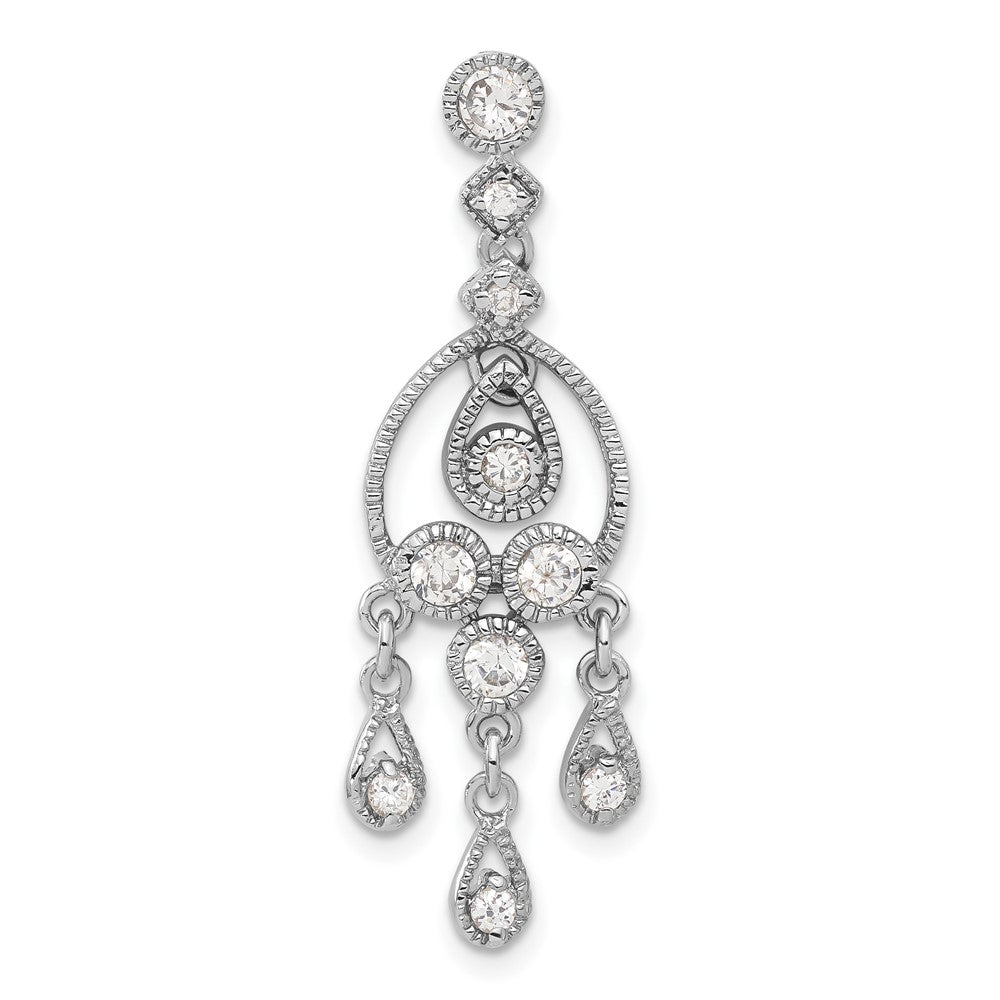 Sterlingsilber Zirkonia Chandelier Anhänger