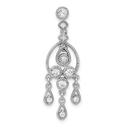 Sterlingsilber Zirkonia Chandelier Anhänger