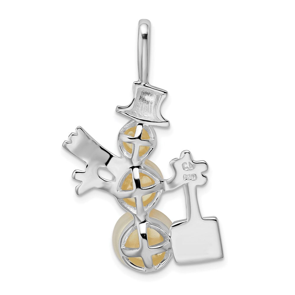 Sterlingsilber Fw Zuchtperle Snowman Anhänger