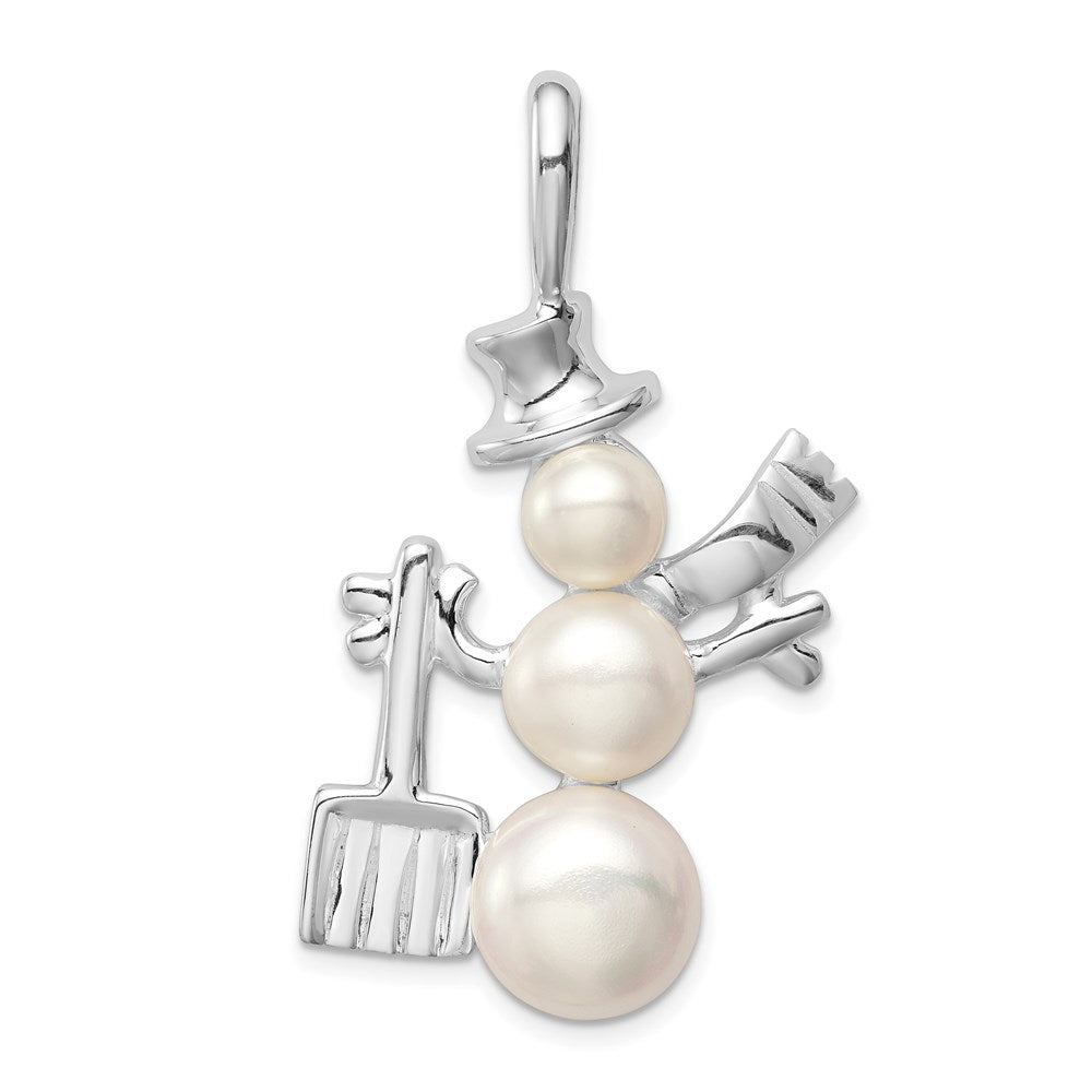 Sterlingsilber Fw Zuchtperle Snowman Anhänger