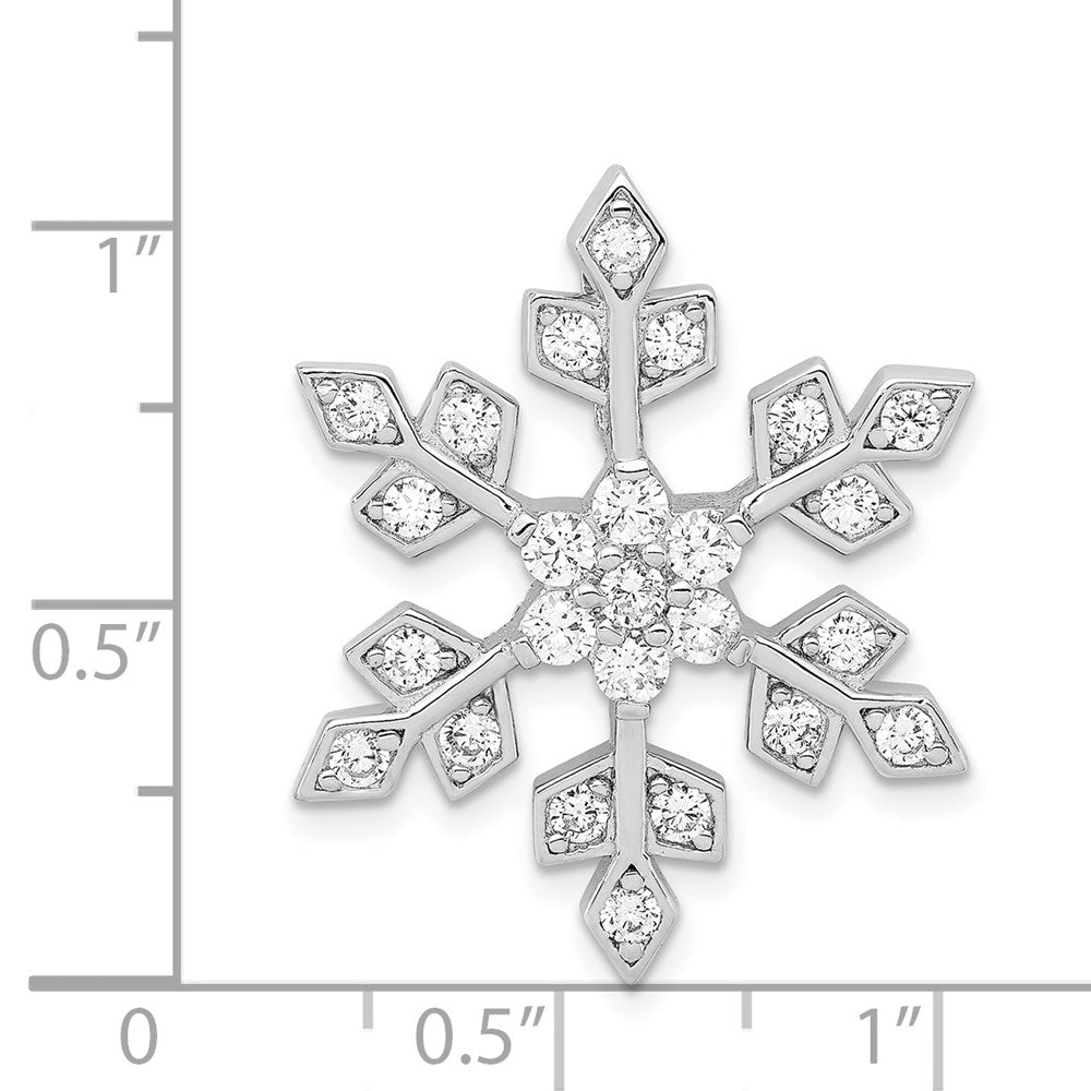Sterlingsilber Rhodiniert Zirkonia Anhänger