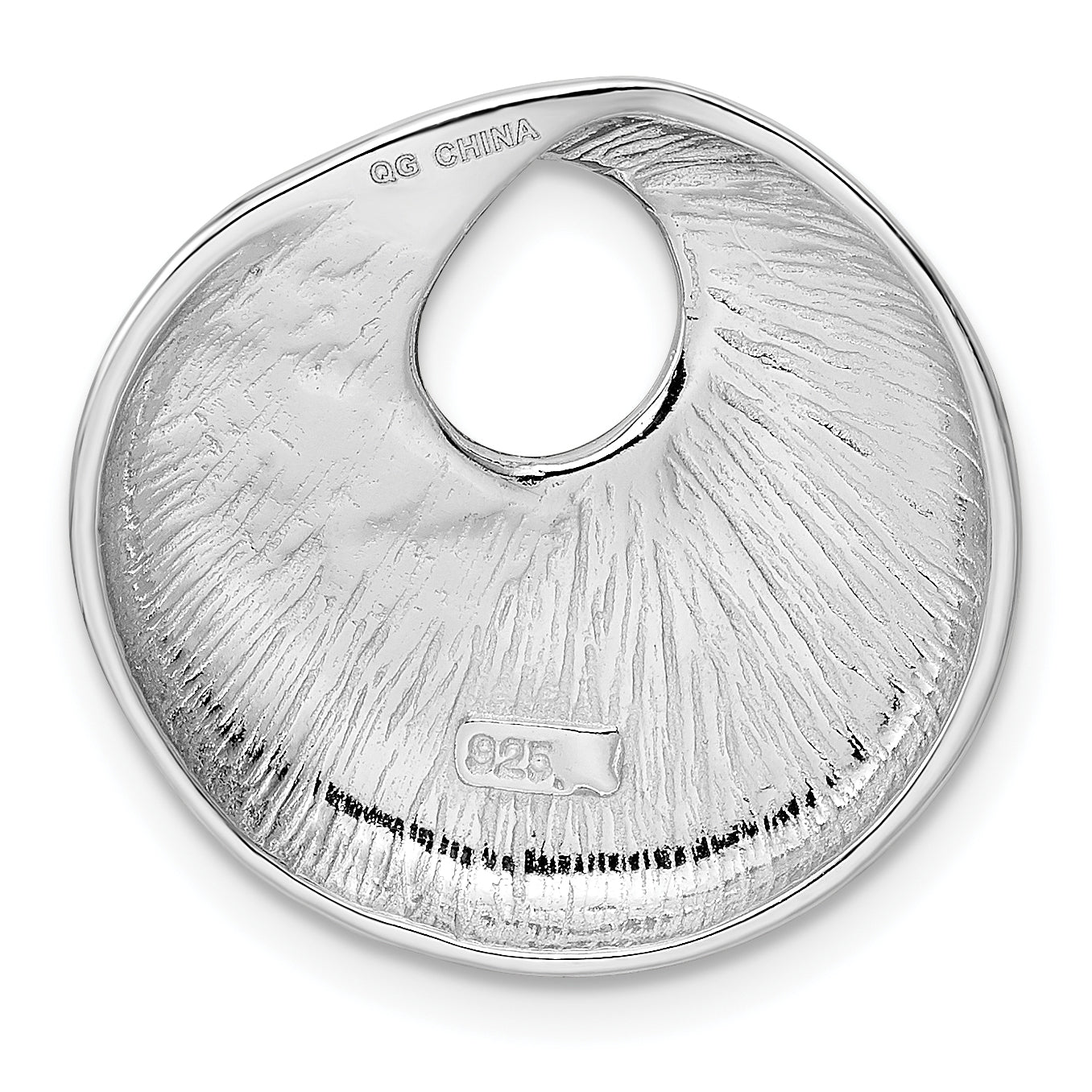 Sterlingsilber Rhodium-platedcircle Anhänger
