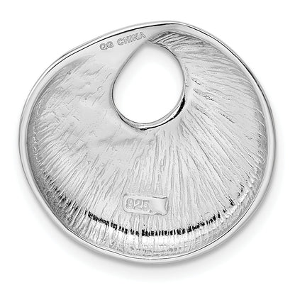 Sterlingsilber Rhodium-platedcircle Anhänger