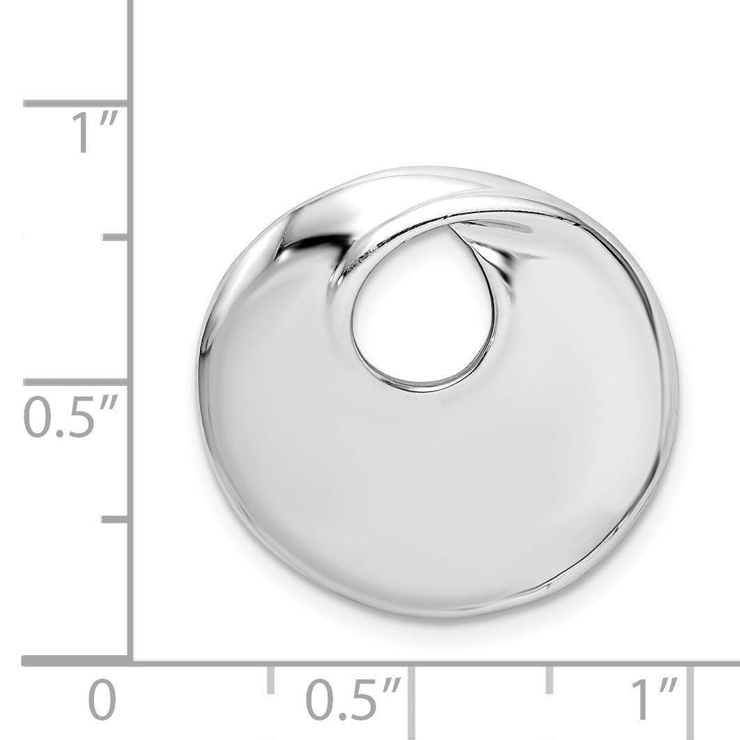 Sterlingsilber Rhodium-platedcircle Anhänger