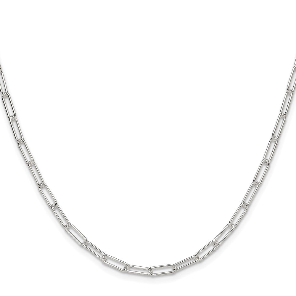 Sterlingsilber Poliert 3.15mm Büroklammer Kette