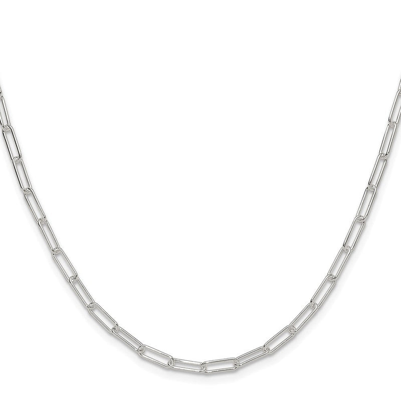 Sterlingsilber Poliert 3.15mm Büroklammer Kette