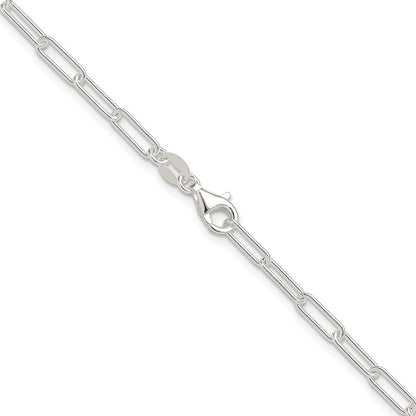 Sterlingsilber Poliert 3.15mm Büroklammer Kette
