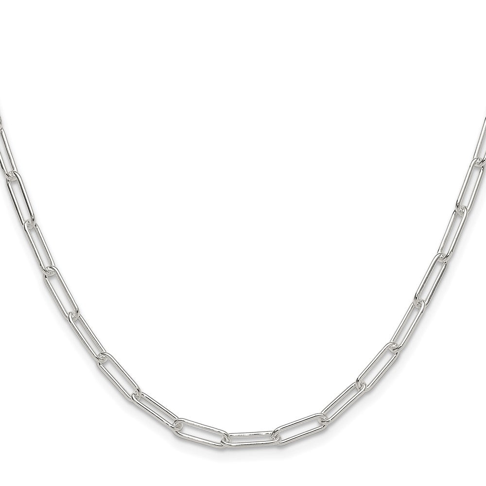 Sterlingsilber Poliert 3.5mm Büroklammer Kette