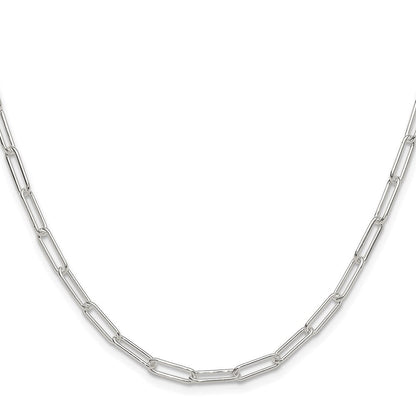 Sterlingsilber Poliert 3.5mm Büroklammer Kette