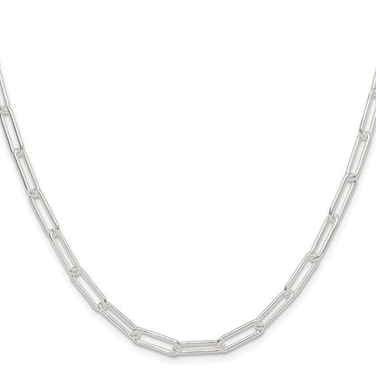 Sterlingsilber Poliert 4.5mm Büroklammer Kette