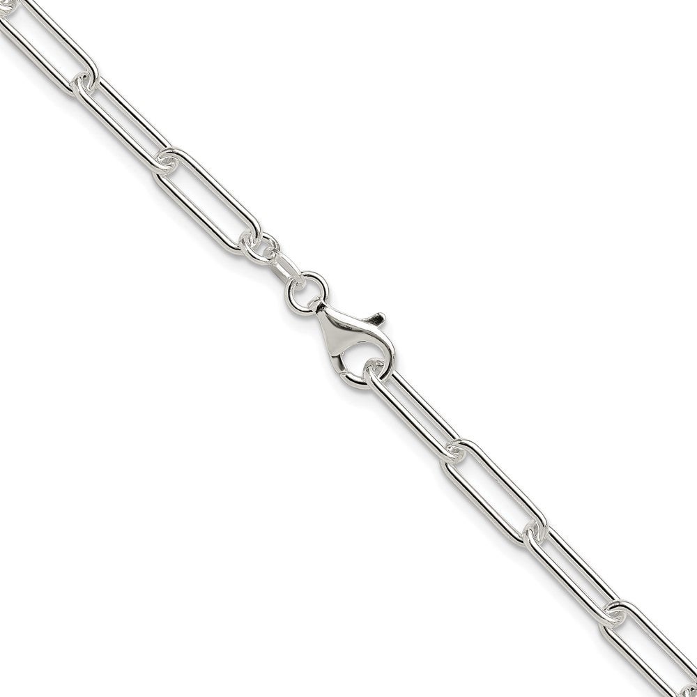 Sterlingsilber Poliert 4.5mm Büroklammer Kette