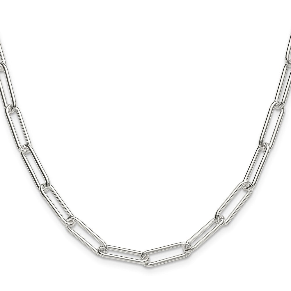 Sterlingsilber Poliert 5.5mm Büroklammer Kette