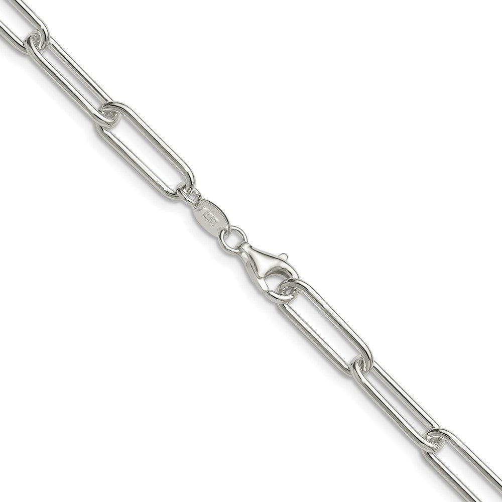 Sterlingsilber Poliert 5.5mm Büroklammer Kette