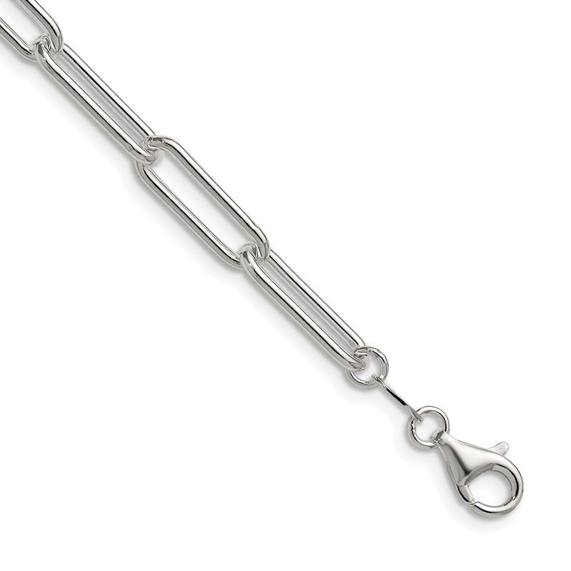 Sterlingsilber Poliert 5.5mm Büroklammer Kette