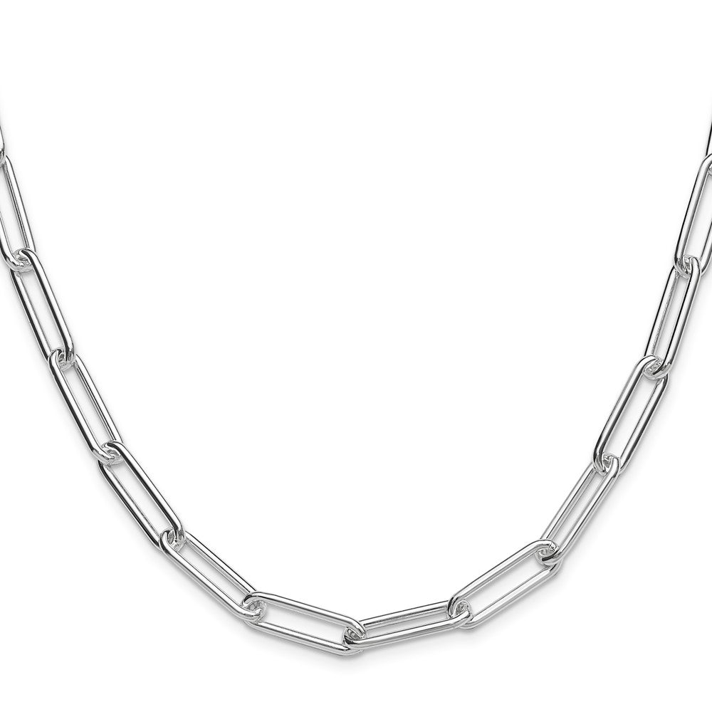 Sterlingsilber Poliert 6.5mm Büroklammer Kette