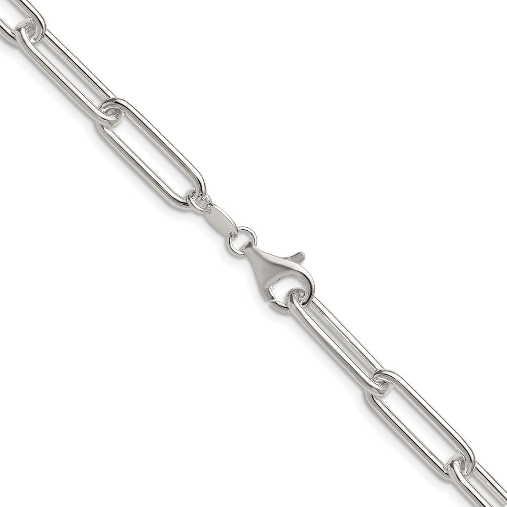 Sterlingsilber Poliert 6.5mm Büroklammer Kette