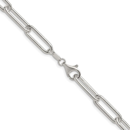 Sterlingsilber Poliert 6.5mm Büroklammer Kette