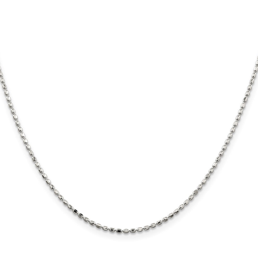Sterlingsilber 1.5mm Fantasie Gekugelt Halskette