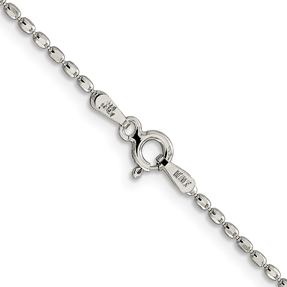 Sterlingsilber 1.5mm Fantasie Gekugelt Halskette