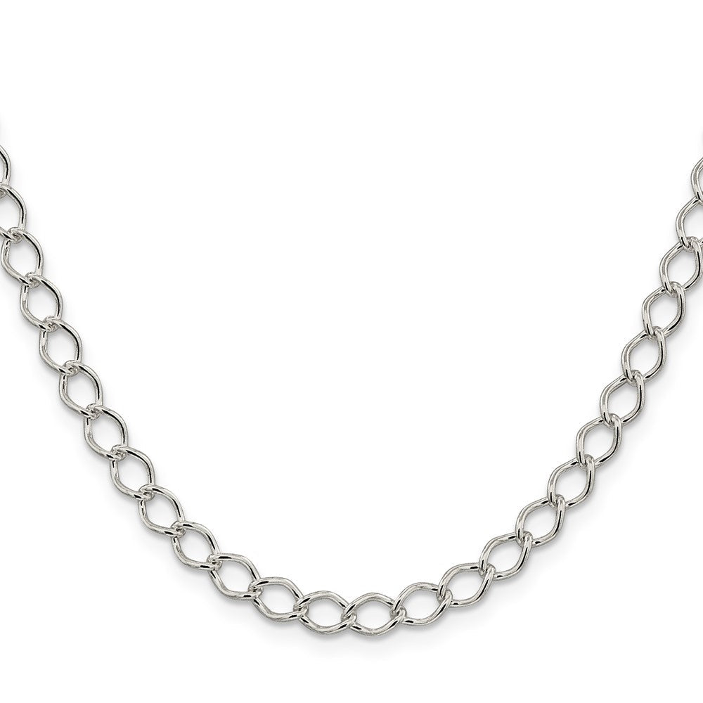Sterlingsilber 5.75mm Fantasie Offen Panzer Halskette