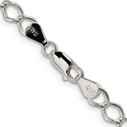 Sterlingsilber 5.75mm Fantasie Offen Panzer Halskette