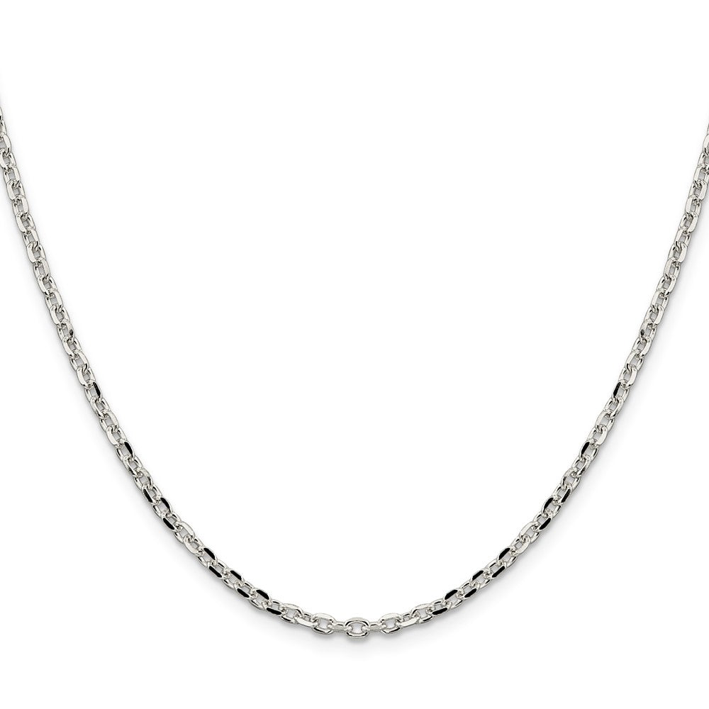Sterlingsilber 2.75mm Diamantiert Forzantina Ankerkette Halskette