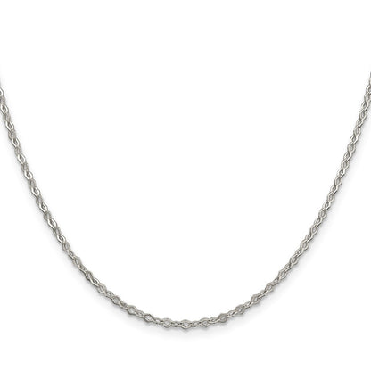 Sterlingsilber 2.25mm Fantasie Erbs Halskette