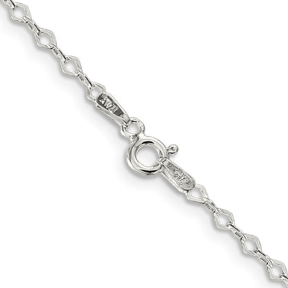 Sterlingsilber 2.25mm Fantasie Erbs Halskette