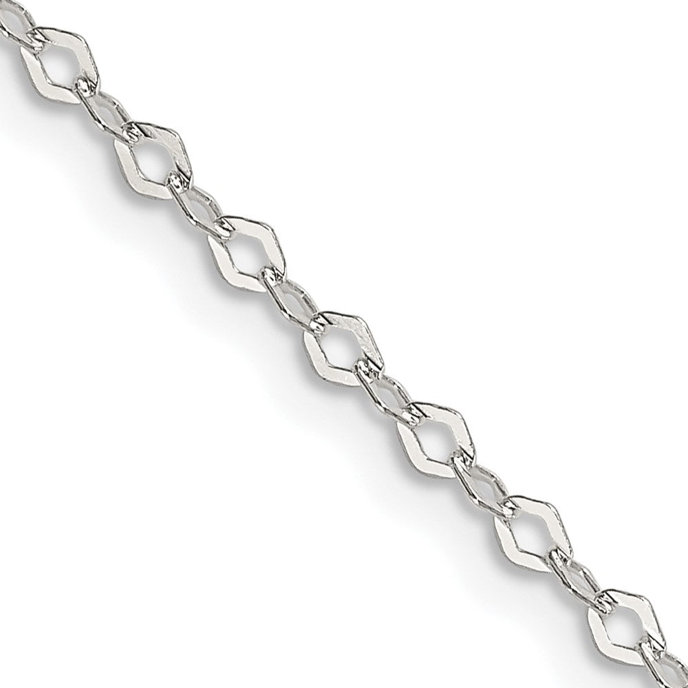 Sterlingsilber 2.25mm Fantasie Erbs Halskette