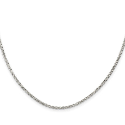 Sterlingsilber 2mm Fantasie Anker Anhänger Halskette