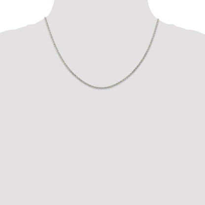 Sterlingsilber 2mm Fantasie Anker Anhänger Halskette