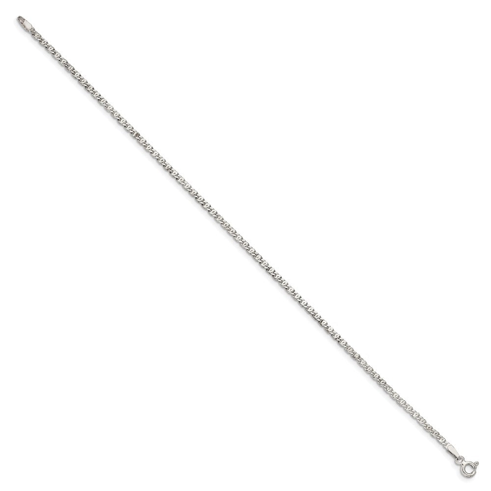 Sterlingsilber 2mm Fantasie Anker Anhänger Kette Fußkettchen
