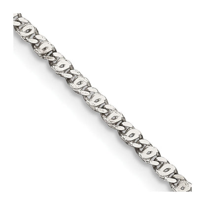 Sterlingsilber 2mm Fantasie Anker Anhänger Halskette