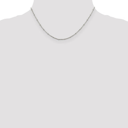 Sterlingsilber 1.25mm Fantasie Gekugelt Venezianer Halskette