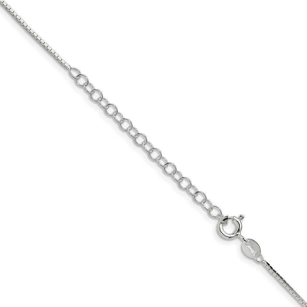 18 Zoll Sterlingsilber 1mm Mirror Venezianer Kette mit 2 Zoll Verlängerung.