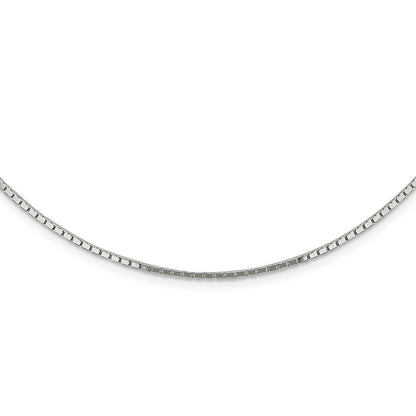 Sterlingsilber 1.5mm Mirror Venezianer Halskette