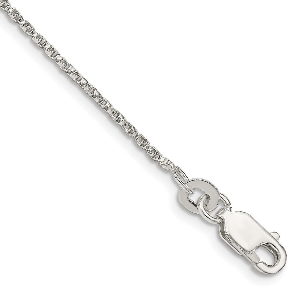 Sterlingsilber 1.25mm Gedreht Venezianer Kette Fußkettchen