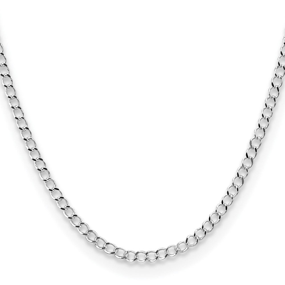 Sterlingsilber 3.5mm Offen Diamantiert Panzer Halskette